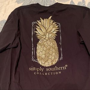 Simply Southern Long-Sleeve Pineapple Tee